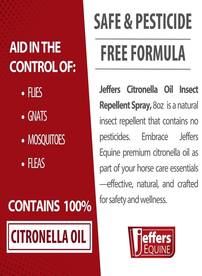 Jeffers Equine Citronella Oil - 8 oz 100% Pure Natural Essential Oil for Horses - Horse Shampoo Additive & Grooming Aid - Fresh Citrus Aroma - Safe, Eco Friendly, Non-Toxic Formula - Image 5
